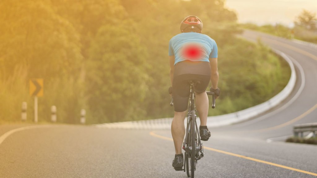 Back Hurt Biking Red Spot